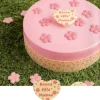 Cœurs chocolat blanc Bonne Fête Maman (x 60)