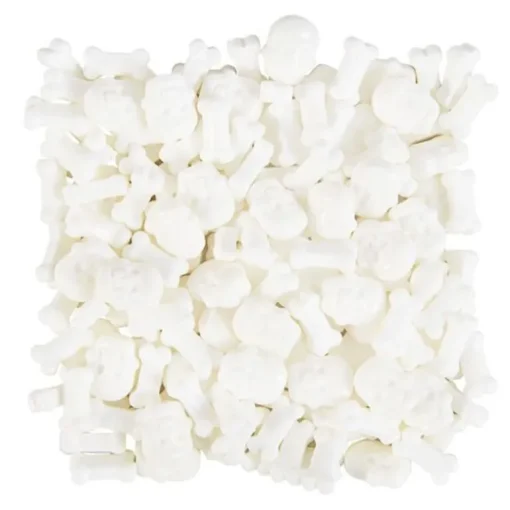 Décors comestibles crânes blancs Wilton