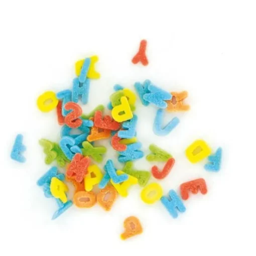 Décors comestibles lettres multicolores 40 g