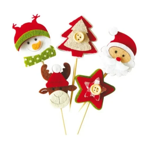 Décors de Noël en feutrine thème 2 (x10)