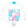 Décors en azyme assortis thème anniversaire n°3 - DDM 10/24