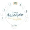 Décors en azyme assortis thème anniversaire n°1