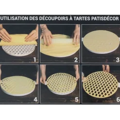 Découpoir à tarte losanges 30 cm