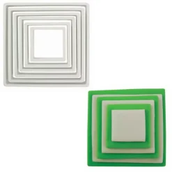 Découpoirs carrés assortis PME (x 6)