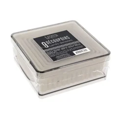 9 Découpoirs carrés cannelés assortis
