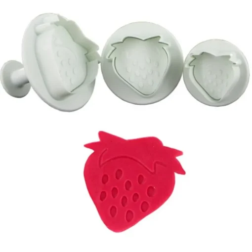 Découpoirs éjecteurs Fraises Patisdécor (x 3)