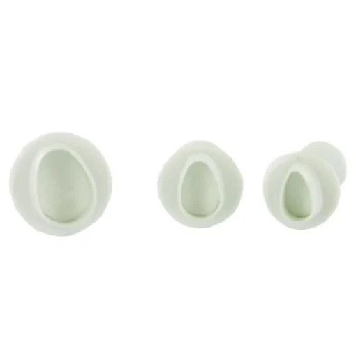 Découpoirs éjecteurs mini œufs Patisdécor (x 3)
