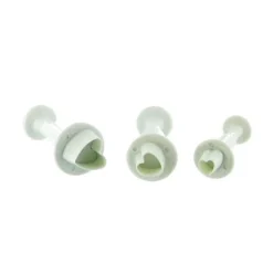 Découpoirs éjecteurs mini-cœurs Patisdecor (x 3)
