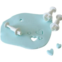 Découpoirs éjecteurs mini-cœurs Patisdecor (x 3)