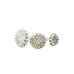 Découpoirs poussoirs Marguerites Patisdécor assortis (x 3)
