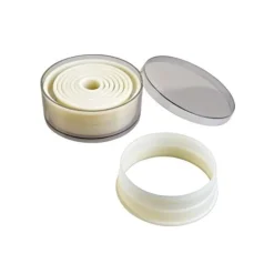 9 Découpoirs ronds lisses assortis