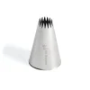 Douille cannelée petits fours inox Ø 14 mm 16 dents