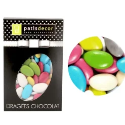 Dragées chocolat multicolores Patisdécor 500g