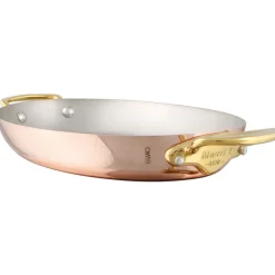 Elégance cuivre plat ovale 35 cm