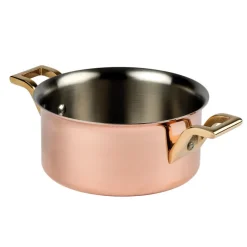 Elégance cuivre-inox mini-marmite 9 cm