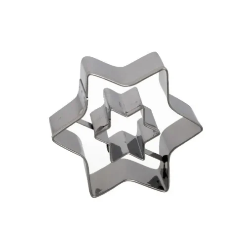 Emporte-pièce double Etoile inox 5 cm