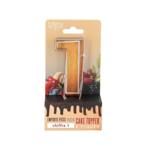 Emporte-pièces cake topper "1"