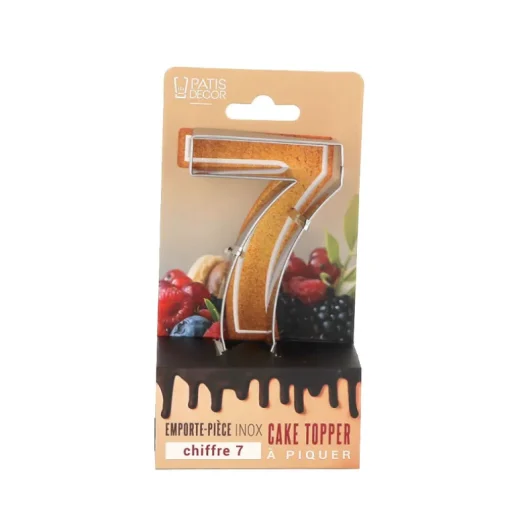 Emporte-pièces cake topper "7"