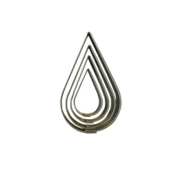 Emporte-pièces gouttes d'eau (x 4)