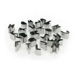 Emporte-pièces lettres alphabet inox