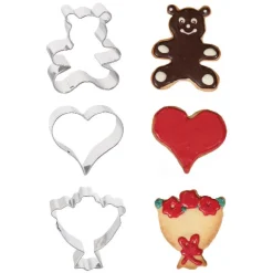 Emporte-pièces Saint Valentin assortis (x3)