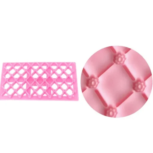 Empreinte effet matelassé fleurs rondes