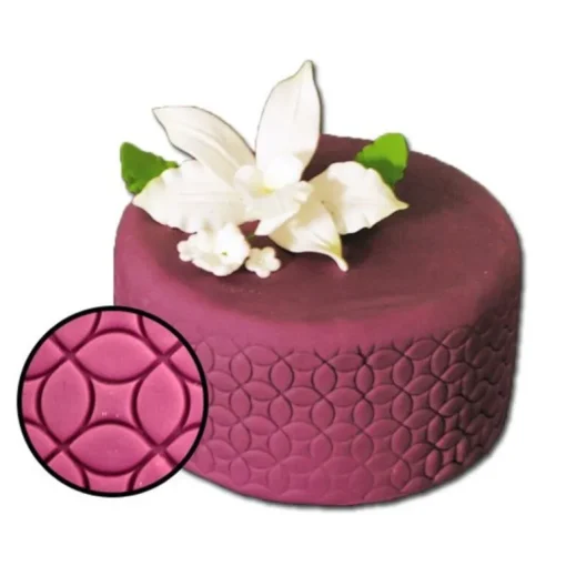 Empreinte effet matelassé cercles Patisdécor