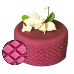 Empreinte effet matelassé losanges Patisdécor