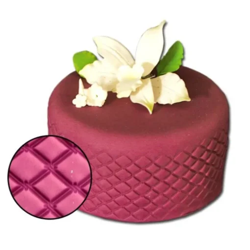 Empreinte effet matelassé losanges Patisdécor