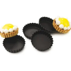 Exoglass 12 tartelettes rondes cannelées 11 cm