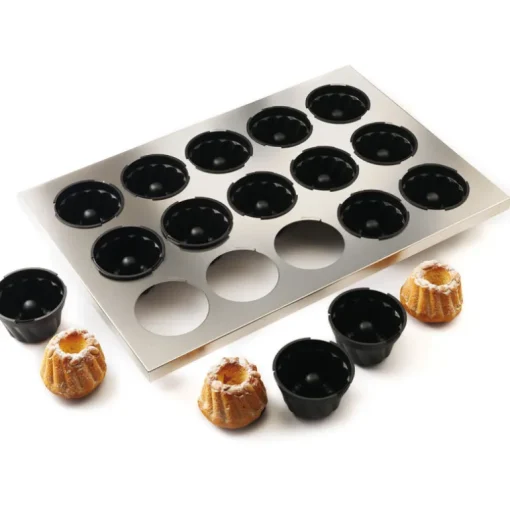 Exoglass plaque inox de 15 kouglofs 9 cm