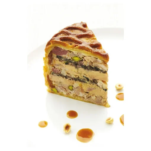 Exopan pâté en croûte rond à chevrons hauteur 9 cm diamètre 25 cm