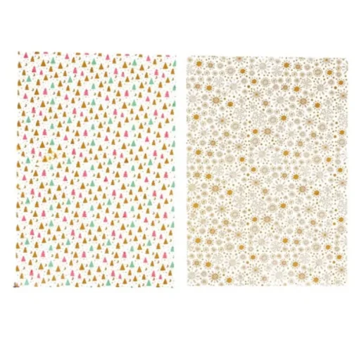 Feuilles transfert Noël assorties (x4)