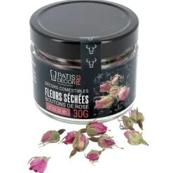 Fleurs séchées de roses roses 30 g