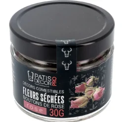 Fleurs séchées de roses roses 30 g