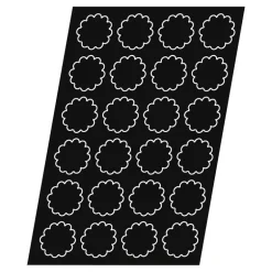 Flexipan 60x40 plaque de 24 fleurs 6,4x2,6 cm
