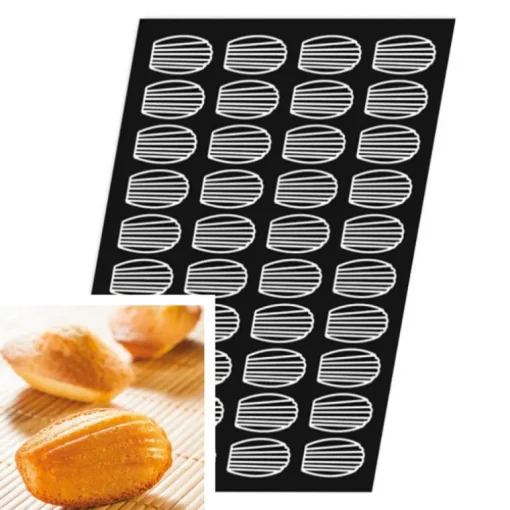 Flexipan 60x40 plaque de 40 madeleines 7,8x4,7 cm