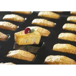 Flexipan 60x40 plaque de 56 mini-cakes droits bouchée 5x2,5 cm