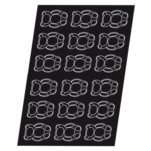 Flexipan 60x40 plaque de 18 nounours 9x6x2 cm