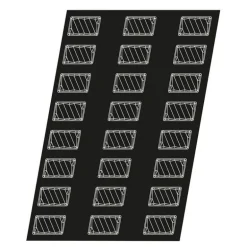 Flexipan 60x40 plaque de 24 ondines 7,9x4,9x2,9 cm