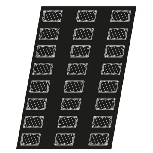 Flexipan 60x40 plaque de 24 ondines 7,9x4,9x2,9 cm