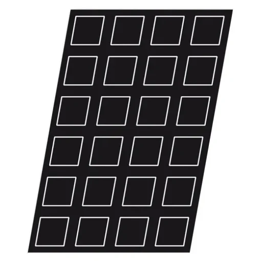 Flexipan 60x40 plaque de 35 pyramides 5x5x3,5 cm