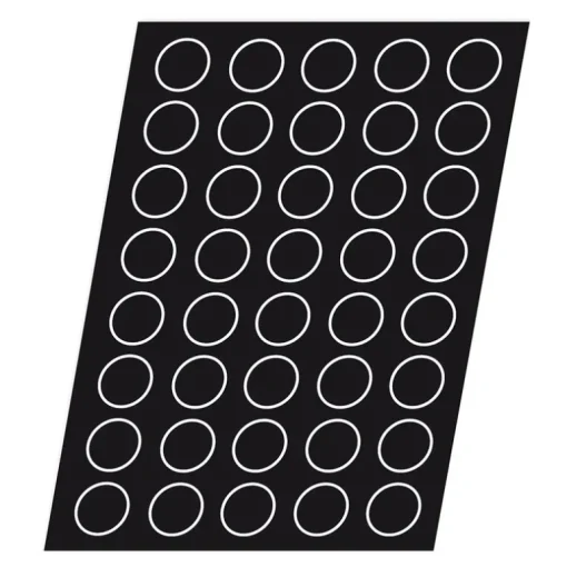Flexipan 60x40 plaque de 40 tartelettes creuses évasées 5,8 cm
