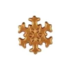 Flocon de neige bronze en Chocolat Blanc (x132)