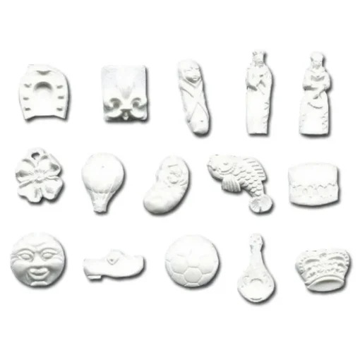Fèves en plastique blanches assorties (x1000)