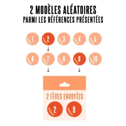 Fèves thème "ingrédients du pâtissier" pour galette des rois (x 2)