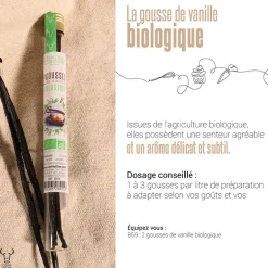 Gousses de vanille Bio (x2)