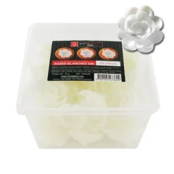Grandes roses blanches en azyme (x40)