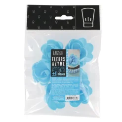 Grandes roses bleues en azyme (x 6)