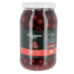 Griottes dénoyautées au sirop